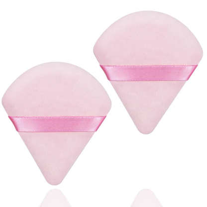 Pizza Powder Puff – Pack of 2 (Pink) | Flawless Under-Eye & T-Zone Setting Puffs