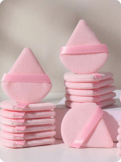 Pink Beauty Blenders + Triangle Powder Puff (Pack of 6)