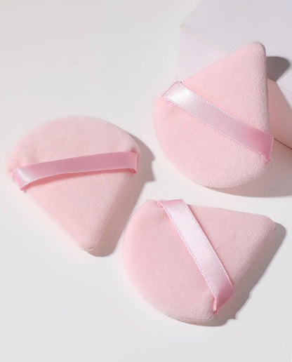 Pizza Powder Puff – Pack of 2 (Pink) | Flawless Under-Eye & T-Zone Setting Puffs