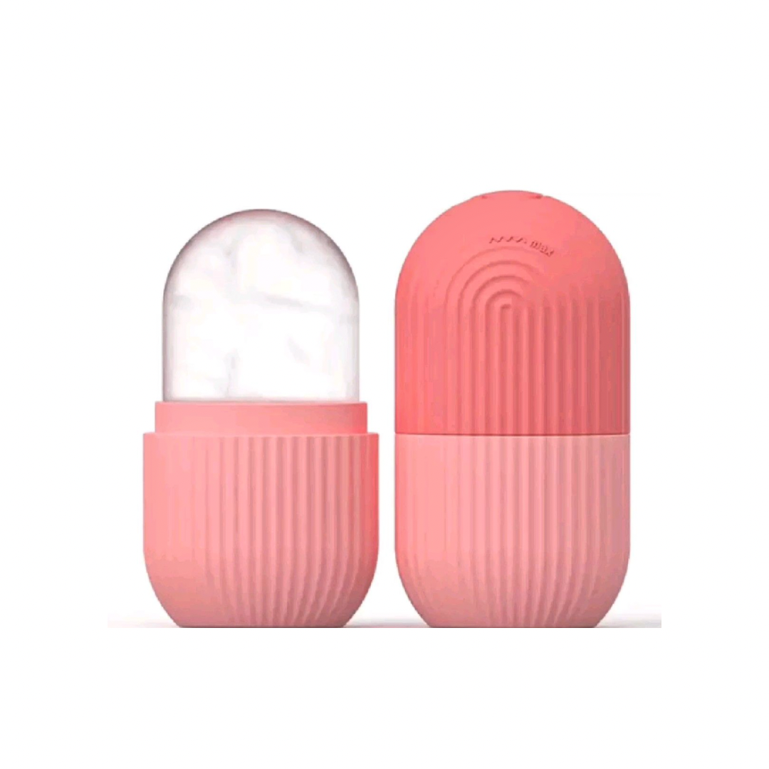 Ice Roller Massager – Pink | Instant Cooling, Puffiness & Redness Relief