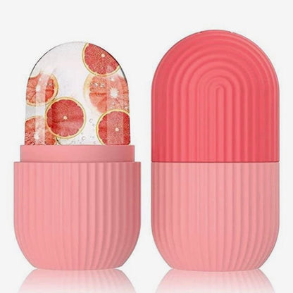 Ice Roller Massager – Pink | Instant Cooling, Puffiness & Redness Relief