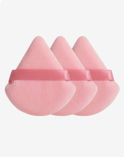 Pizza Powder Puff – Pack of 2 (Pink) | Flawless Under-Eye & T-Zone Setting Puffs