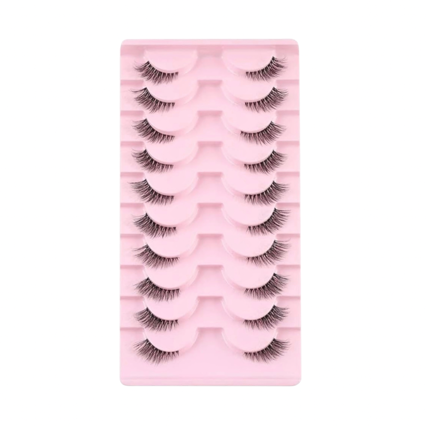 Half Eyelashes – 10 Pairs Set | Natural, Lightweight, Everyday Wear
