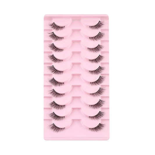 Half Eyelashes – 10 Pairs Set | Natural, Lightweight, Everyday Wear